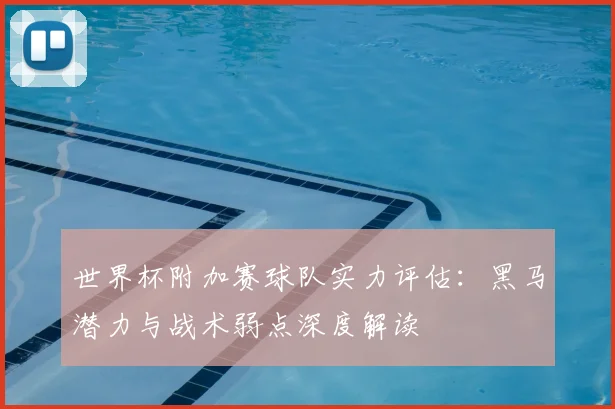 世界杯附加赛球队实力评估：黑马潜力与战术弱点深度解读